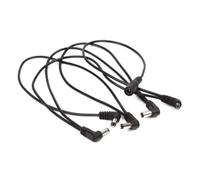 HEATSHAKING 5 Way Right Angle Power Daisy Chain Cable, for with Noise Isolation Spring-loaded Male Jacks Glue Stock Material Guitar and Bass Effect Pedals for Pedal Board Use