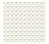 HEATSHAKING 500pcs Heart Shaped Metal Nail Accessories Rivet Manicure Stickers for Professional Nail Art School Use Create