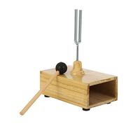 HEATSHAKING 512hz Steel Tuning Fork with Mallet and Resonance Box for Physics Teaching and Sound Wave Measurement Synthetic Material Instrument for Students and Teachers