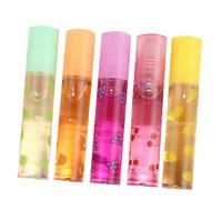 HEATSHAKING 5pcs Fruit-flavored Moisturizing Lip Balm Set Lip Gloss Portable for Hydration and Care Suitable for Daily Use Random Color