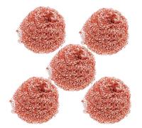 HEATSHAKING 5pcs Wire Soldering Tip Cleaner Copper Coated Iron Wire Ball Work Efficiency Reduce Oxide Accumulation Soldering Iron Tips Cleaning Tool for Welding
