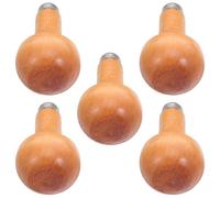 HEATSHAKING 5Pcs Wooden Graver Handles Set Mushroom Shaped Round Wooden Graver Handle Replacement for Sculpting and Woodworking for Craft Carving and Engraving Use