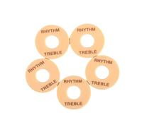 HEATSHAKING 5pcs Yellow Gold Guitar Toggle Plate Treble and Rhythm Washer Rings for Electric Guitar Gn603 for Musical Instrument Repair
