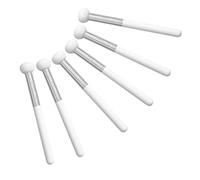 HEATSHAKING 6 Pcs Sponge Concealer Brush Mushroom Head Makeup Puff Lightweight Sturdy White Wood Handle for Outdoor and Family Use