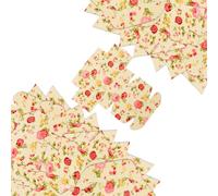 HEATSHAKING 60pcs Kraft Paper Boxes 6.5x6.5x3cm Soap Wrapping Boxes with Floral Pattern for Jewelry Cosmetics Packaging