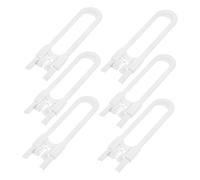 HEATSHAKING 6pcs Child Locks for Cabinets and Drawers: U-Shaped Sliding Cabinet Locks - Childproof Safety Latches for Kitchen Living Room and Bedroom