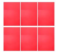 HEATSHAKING 6Pcs Colored PVC Light Filter Sheets Red Acrylic Film Gels for Photography Lighting Color Diffuser for Studio and Optical Experiments