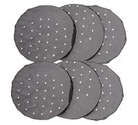 HEATSHAKING 6Pcs Elastic Hair Bun Nets with Rhinestones for Women Ballet Dance Hair Styling Tools for Professional Use and Formal Occasions