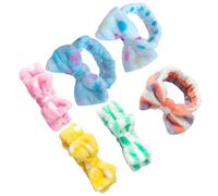 HEATSHAKING 6pcs Elastic Sports Headband Creative Bowknot Women Headdress for Face Washing Spa Use