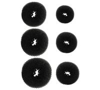 HEATSHAKING 6pcs Hair Bun Makers for Women Nylon Yarn Donut Bun Maker for Hair Lightweight and Sturdy to Create Ponytail for Daily Wearing and Party