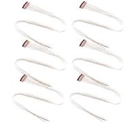 HEATSHAKING 6pcs Hair Tinsel Extensions for Women, Easy to Use and Can Be Cut, Stylish Coffee Colour Hair Pieces for Birthday Parties and Daily Wear