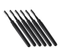 HEATSHAKING 6pcs Makeup Eyelash Brush Eyebrow Brush 4.01x0.31x0.31in Plastic Man-made Fiber Convenient for Travel Separating Lashes and Eyebrows and Ladies Outdoor Use