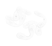 HEATSHAKING 6pcs u Shaped Silicone Nose Pads for Eyewear Slip-Resistant Replacement Bridge Pads for Glasses Eyeglass Nose Grips for Comfort Fit