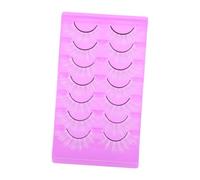 HEATSHAKING 7Pairs White False Eyelashes for Cosplay Natural Look False Lashes for Women Easy to Wear Curved Design for Fit Great for Parties Birthdays and Special
