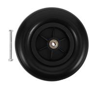 HEATSHAKING 8 Inch Solid Caster Roller Wheel Replacement for Wheelchair Front Wheels, Pu and PVC Material, Fat Tire Structure with No Inflation Required, Maintenance-Free Design for Manual