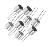 HEATSHAKING 8pcs 6050 Pin Electret Condenser Microphone with Aluminum Housing, Reliable Security Functions, High Sensitivity for Audio Monitoring and Stores Use