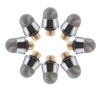 HEATSHAKING 8Pcs Capacitive Stylus Pen Nibs Silver Fiber Cloth Tips, M5 External Thread Replacement for Touch Screen Devices, Compatible Tablet and Multi-Functional Stylus Pens