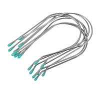 HEATSHAKING 8pcs Electric Heated Hair Curler Clips Stainless Steel Replacement Pins Hot Roller Clamp for DIY Perm Styling at Home Compact Lightweight U-shaped Design