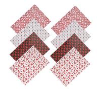 HEATSHAKING 8pcs Valentines Day Wrapping Paper Heart Shaped Floral present Wrap for Weddings Birthdays Anniversaries Special Occasions Appeal