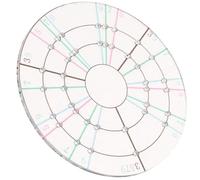HEATSHAKING Acrylic Pottery Dividing Template Tool for Clay Equal Sections, Precise Shaping and Measuring Disc, for Painting and Pottery-Making, Suitable for Hobbyists and Professionals