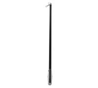 HEATSHAKING Adjustable Curtain Pull Rod for Bedroom and Kitchen, Black Aluminum Alloy Window Curtain Rod with Scratch-resistant Finish and Smooth Operation, Modern Contemporary Shade Draw Pole