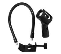 HEATSHAKING Adjustable Gooseneck Microphone Stand for Desk with Universal Clamp, Flexible Hose Arm Holder for Streaming and Singing, Professional Microphone Mount Rack