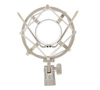 HEATSHAKING Adjustable Microphone Anti-vibration Mount Stand for Desktop Recording Portable Mic Support with Stable Heavy-duty Frame for Broadcast Voice-over and Studio Use