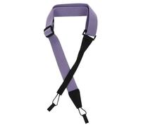 HEATSHAKING Adjustable Ukulele Strap No-drill Soft Fabric Belt in Light Purple, Practical Ukulele Accessory for Beginners and Adults, Comfortable Instrument Shoulder Strap for Travel