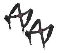HEATSHAKING Adjustable X Back Drum Harness with Padded Crossback Shoulder Strap, Double Shoulder Strap Made of Sturdy Polyester for Djembe and African Drum, for Performance and Outdoor Events,