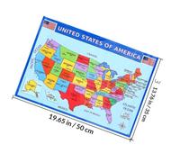 HEATSHAKING America Wall Map Large Laminated Educational Print on UV Paper with Wear-Resistant Feature for Classroom and Office Use