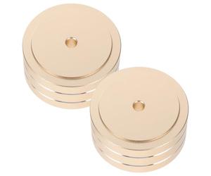 HEATSHAKING Anti Feet Pads with Detachable Rubber Aluminium Alloy Material 2pcs Raise Amplifier Height for Improved Stability and Shock Absorption for Amplifiers and Speakers