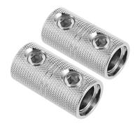 HEATSHAKING Audio Wire Couplers Butt Connectors 2 Pcs 1/0 Gauge for Joining and Extending Cut Wires Brass in Car Audio Systems
