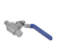HEATSHAKING Ball Valve and 1/4 Inch Male Thread Stainless Steel Pipe Connector with Precise On/Off Regulation Leakproof Design for Valve Updates Home Plumbing Commercial Pipeline Control