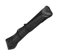 HEATSHAKING Black Canvas Erhu Bag with Padded Shockproof Interior, Erhu Shoulder Carrier and Handheld Case, Chinese Musical Instrument Storage Bag for Stage Performance and Travel