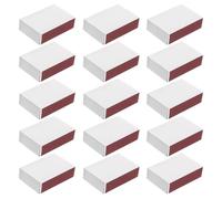 HEATSHAKING Blank Classic Rustic Style White Matchstick Box Holder 50pcs with Sliding Lid Design and Multiuse Storage Capability, Paper Match Boxes for Fireplace and Camping