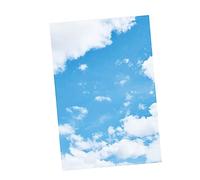 HEATSHAKING Blue Sky White Cloud Backdrop Photography Prop for Stunning Still Life and for Food Cosmetics and Jewelry Photography Durable Material Creative Sunny