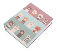 HEATSHAKING Cat Paw Photo Album Nail Art Sticker Book Nail Decals Collecting Album