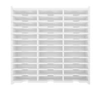 HEATSHAKING CD for Resistance White with Pvc Wear Rack Storage Protection Multi-grid CD Holder Storage Box Organising Disc Suitable Dvd