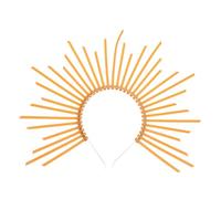 HEATSHAKING Chic Multi-function Girls Hairband Delicate Diy Headdress for Parties Lightweight Design for Engagements Beauty Pageants Unique Simple Gold Decoration
