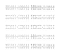 HEATSHAKING Classic Practice Nail Piece Tools Lightweight Plastic Nail Color Display Boards 240pcs with Double-sided Adhesive Tape for Personal Use