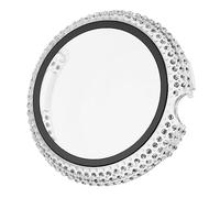HEATSHAKING Compatible Pixel Watch Case Scratch Resistant Protective Shell with Sparkling Rhinestones All Around Coverage for Easy to Transform Your Watch Look Durable Toughened Screen