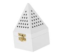 HEATSHAKING Creative Chinese Style Incense Burner White Aromatherapy Holder Metal Multi Functional Home Decor for Bedroom Living Office