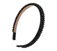 HEATSHAKING Crystal Beaded Headband for Women, Decorative Artificial Crystal Hairband with Four Rows, Easy to Put and Take, for Party and Banquet Accessories