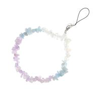 HEATSHAKING Crystal Phone Chain Mobile Phone Lanyard with Macrame Wrist Strap Anti-Lost Hanging Rope 8.66In Length Designed for Women and Teens