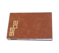 HEATSHAKING Daily Planner Notebook for Time Management with Faux Leather Cover, Compact A5 Size, Paper and Pu Material, Prevents Ink Bleed-through, Easy to Carry, for Professional Use