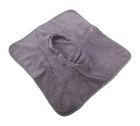 HEATSHAKING Deep Gray Salon Massage Bed Cover with Face Hole, Breathable Spa Towel for Professional Massage Therapy and Beauty Salon Use