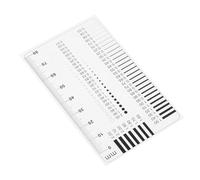 HEATSHAKING Defect Measurement Transparent Plastic Ruler for Engineers Multi-functional Spot Inspection in Appearance and Crack Assessment