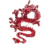 HEATSHAKING Delicate Chinese Style Dragon Pin and Brooch Metal Lapel Pin Adjustable Fit and Comfortable Wear for Special Occasion or Halloween Accessories