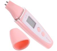 HEATSHAKING Digital Skin Care Moisture Analyzer with Lcd Display, Measures Oil and Water Humidity, USB Charging, Pink Plastic Tester for Skin Spa Use