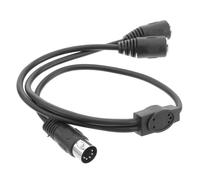 HEATSHAKING Din Pin Adapter Midi Splitter Cable Pin Male Audio Connection for Synthesizers Flexible and Durable Design for Musicians and Producers